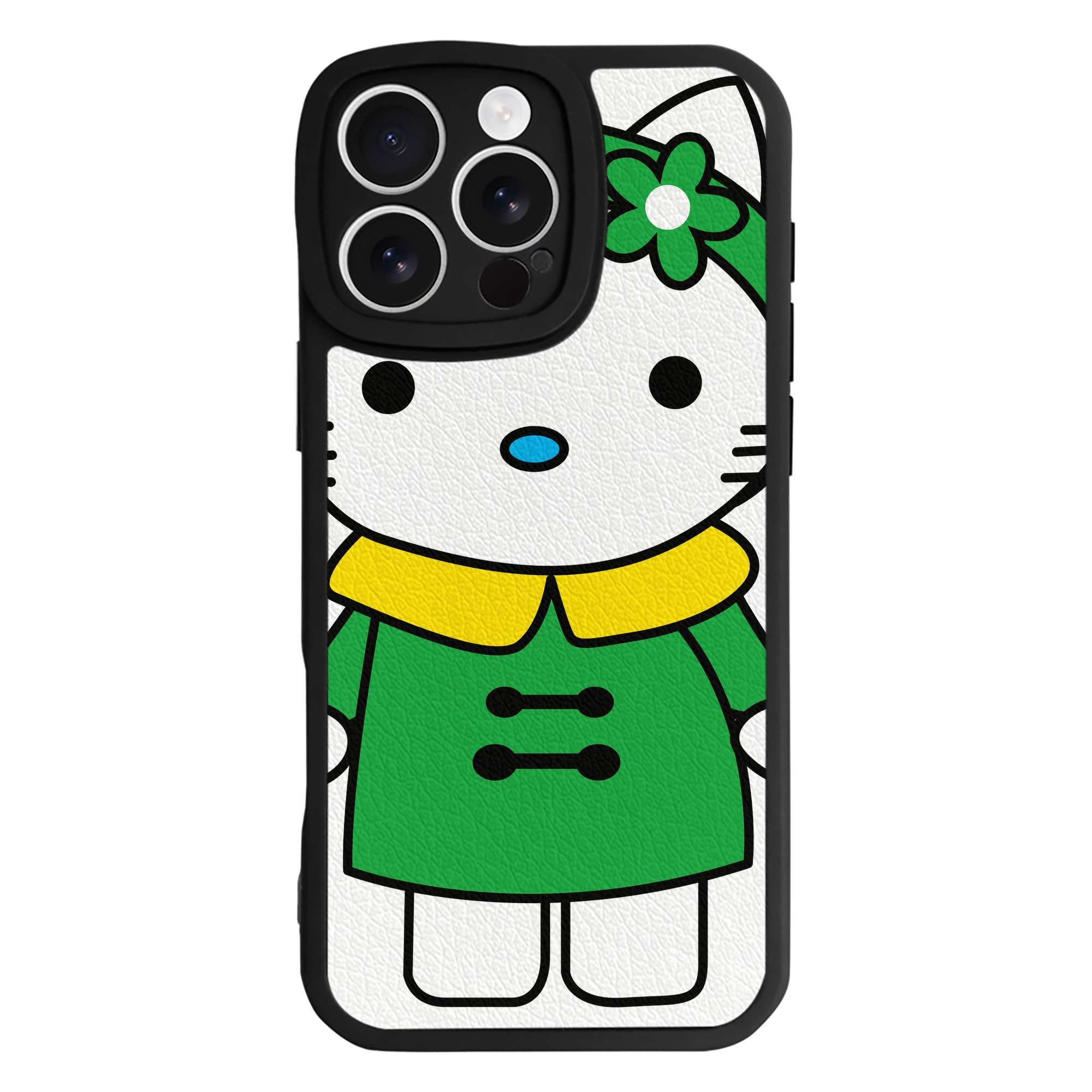 （画像用） Hello Kitty ハローキティ 【iPhone 16シリーズ対応】シリコンスマホケース（レザー調） 材質：シリコン